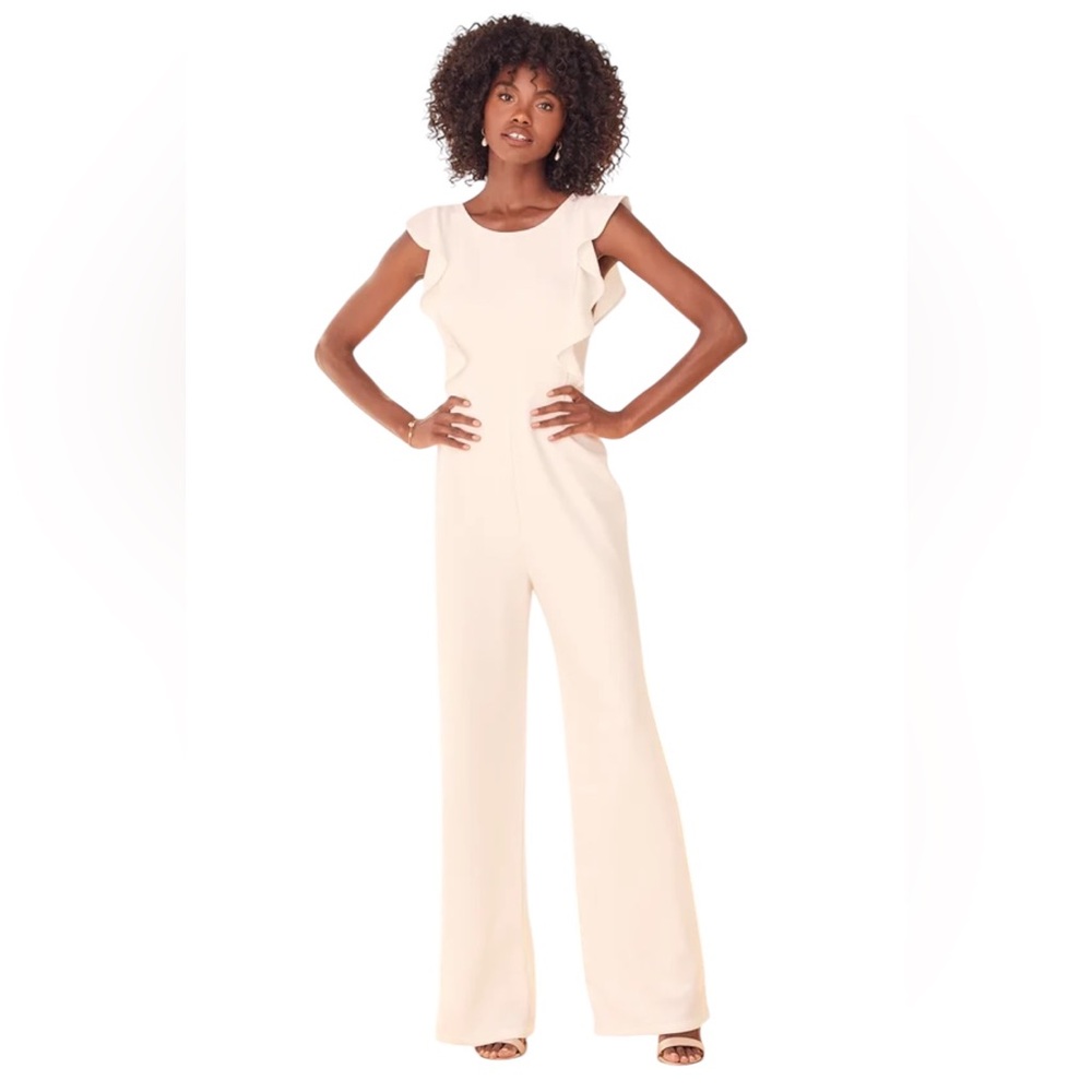 Lulu's Elegant Ivory Jumpsuit